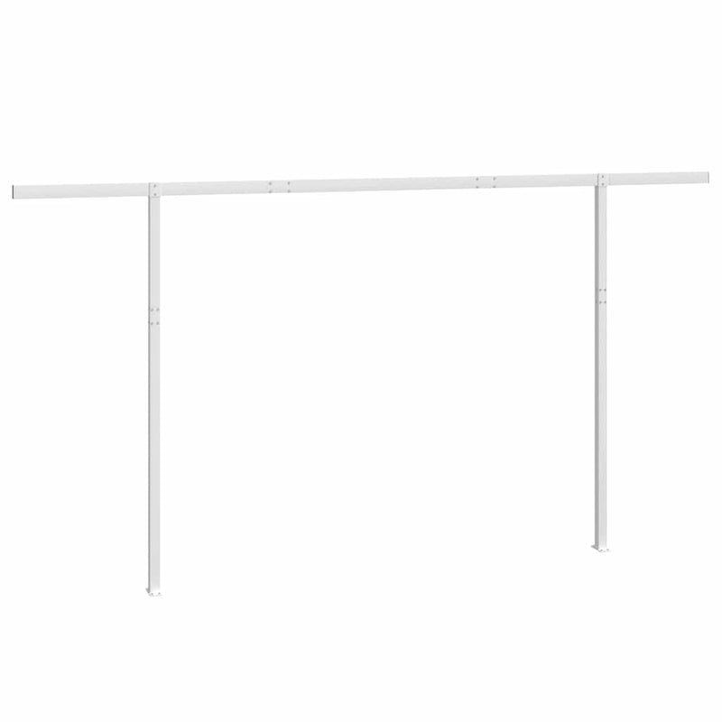vidaXL fehér vas napellenzőrúdszett 450 x 245 cm