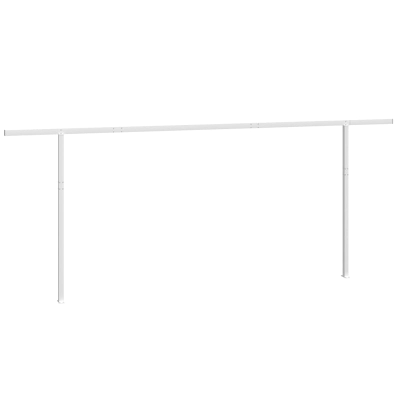 vidaXL fehér vas napellenzőrúdszett 600 x 245 cm