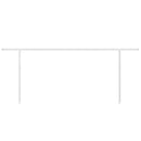 vidaXL fehér vas napellenzőrúdszett 600 x 245 cm