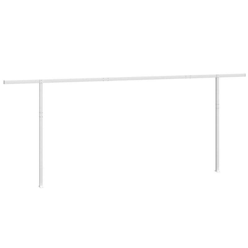 vidaXL fehér vas napellenzőrúdszett 600 x 245 cm
