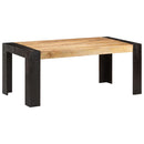 vidaXL tömör mangófa étkezőasztal 180 x 90 x 76 cm