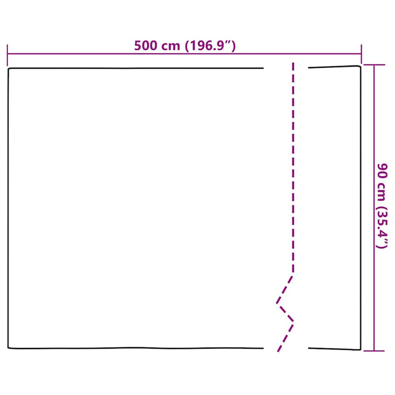 vidaXL világos tölgyszínű öntapadó PVC bútorfólia 500 x 90 cm