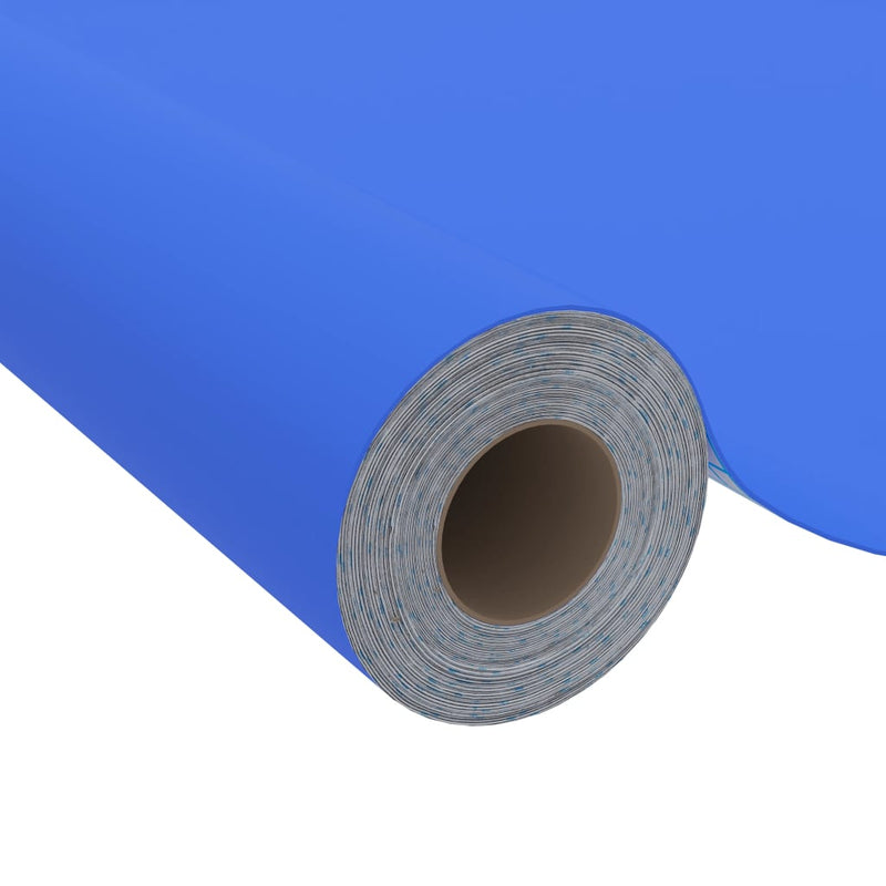 vidaXL magasfényű kék öntapadó PVC bútorfólia 500 x 90 cm