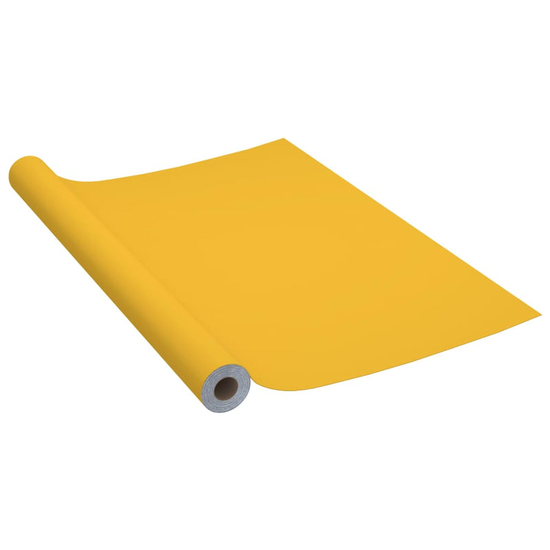 vidaXL magasfényű arany öntapadó PVC bútorfólia 500 x 90 cm