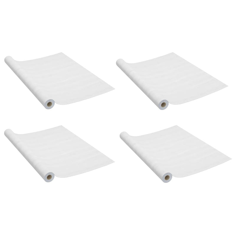 vidaXL 4 db fehér faszínű öntapadó PVC ajtófólia 210 x 90 cm