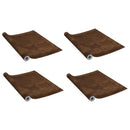 vidaXL 4 db sötét tölgyszínű öntapadó PVC ajtófólia 210 x 90 cm