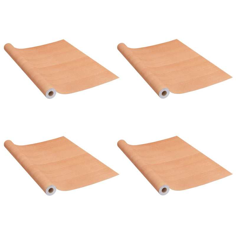 vidaXL 2 db japán tölgyszínű öntapadó PVC ajtófólia 500 x 90 cm