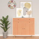 vidaXL 2 db japán tölgyszínű öntapadó PVC ajtófólia 500 x 90 cm