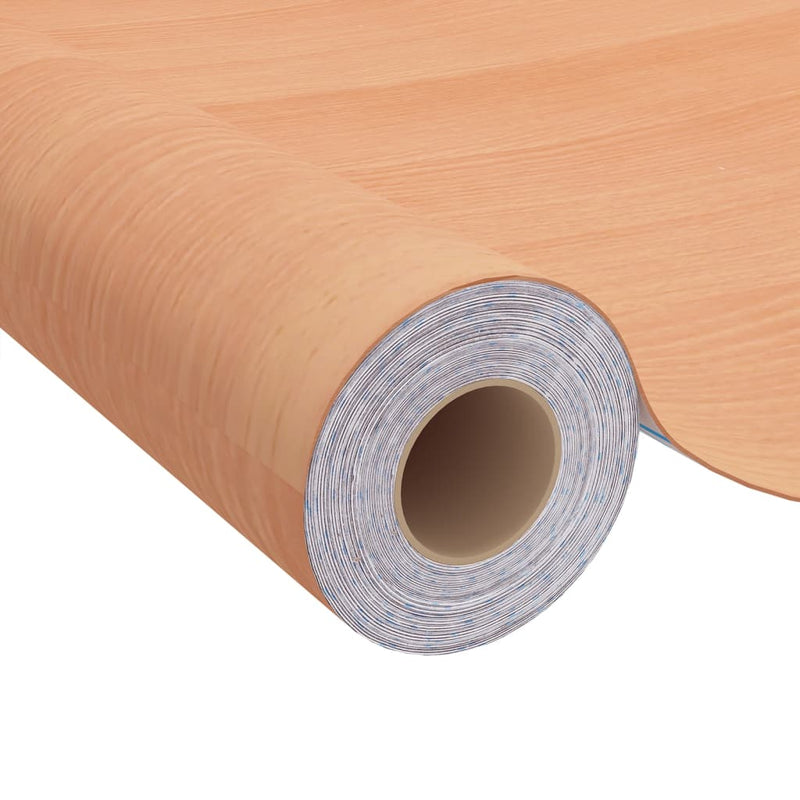 vidaXL 2 db japán tölgyszínű öntapadó PVC ajtófólia 500 x 90 cm