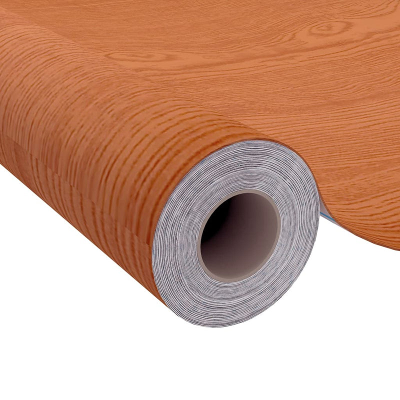 vidaXL 2 db világos tölgyszínű öntapadó PVC ajtófólia 500 x 90 cm