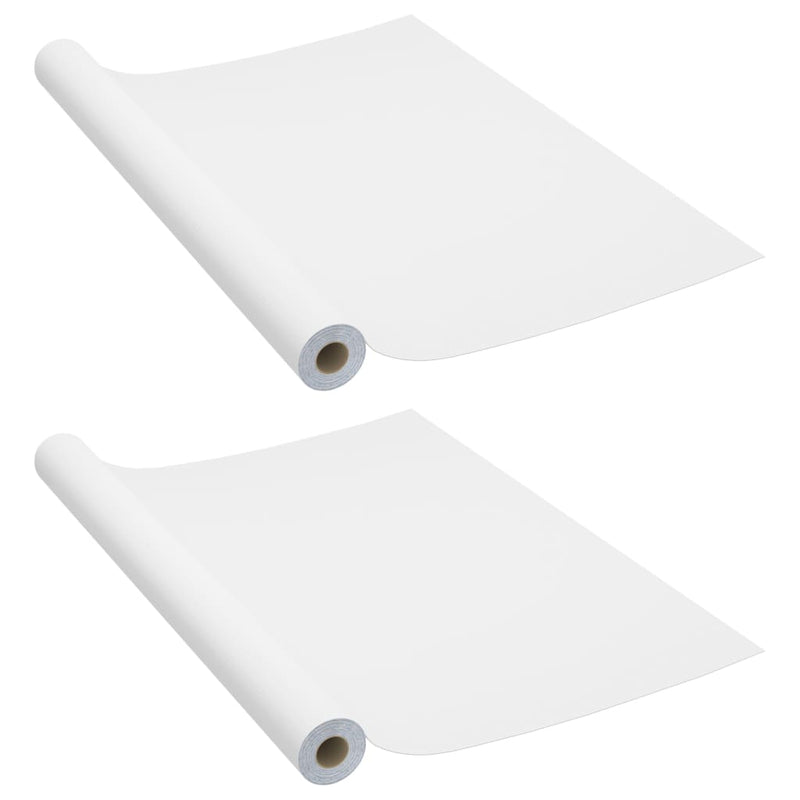 vidaXL 2 db fehér öntapadó PVC ajtófólia 500 x 90 cm