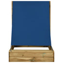 vidaXL impregnált fenyőfa homokozó tetővel 160 x 100 x 133 cm