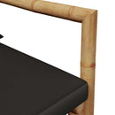 vidaXL bambusz kerti pad párnákkal 115 cm