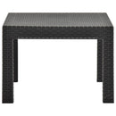 vidaXL antracitszürke PP rattan kerti asztal 58 x 58 x 41 cm