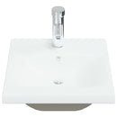 vidaXL fehér kerámia beépíthető mosdókagyló csapteleppel 42x39x18 cm