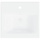 vidaXL fehér kerámia beépíthető mosdókagyló csapteleppel 42x39x18 cm