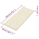 vidaXL 2 személyes tömör eukaliptuszfa kerti pad párnával 120 cm