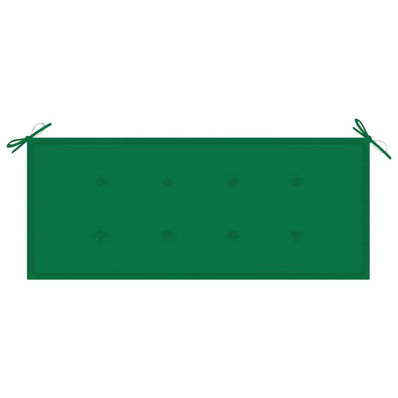 vidaXL 2 személyes tömör eukaliptuszfa kerti pad párnával 120 cm
