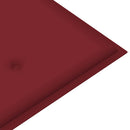 vidaXL 2 személyes tömör eukaliptuszfa kerti pad párnával 120 cm
