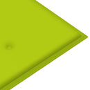 vidaXL 2 személyes tömör eukaliptuszfa kerti pad párnával 120 cm