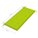 vidaXL 2 személyes tömör eukaliptuszfa kerti pad párnával 120 cm