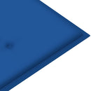 vidaXL 3 személyes tömör eukaliptuszfa kerti pad párnával 150 cm