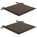 vidaXL 2 db tömör akácfa kerti szék párnával