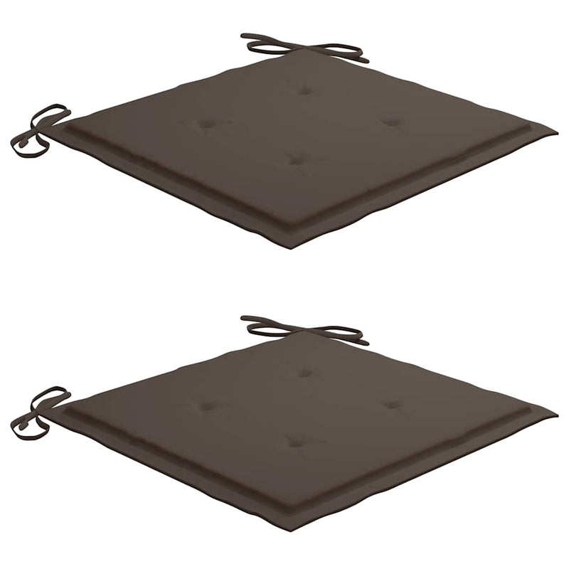 vidaXL 2 db tömör akácfa kerti szék párnával