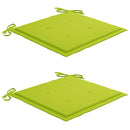 vidaXL 2 db tömör akácfa kerti szék párnával