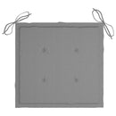 vidaXL 4 db szürke tömör akácfa kerti szék párnával