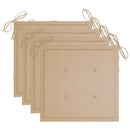 vidaXL 4 db szürke tömör akácfa kerti szék párnával