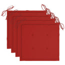 vidaXL 4 db szürke tömör akácfa kerti szék párnával