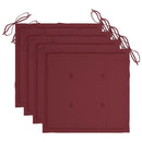 vidaXL 4 db szürke tömör akácfa kerti szék párnával