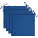 vidaXL 4 db szürke tömör akácfa kerti szék párnával