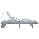 vidaXL tömör akácfa kerti napozóágy párnával