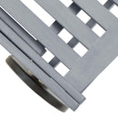 vidaXL tömör akácfa kerti napozóágy párnával