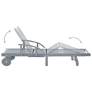 vidaXL tömör akácfa kerti napozóágy párnával