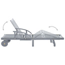 vidaXL tömör akácfa kerti napozóágy párnával