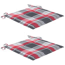 vidaXL 2 db tömör akácfa és acél kerti szék párnával