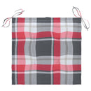 vidaXL 2 db tömör akácfa és acél kerti szék párnával