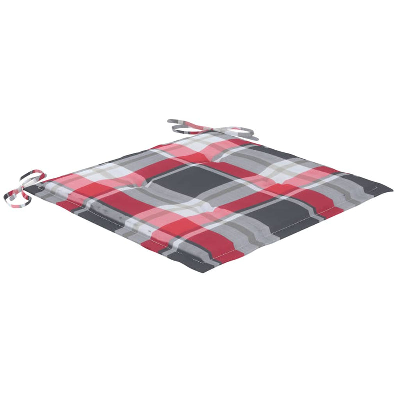 vidaXL 2 db tömör tíkfa és acél kerti szék párnával