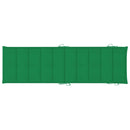 vidaXL tömör akácfa kerti napozóágy párnával