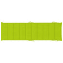 vidaXL tömör akácfa kerti napozóágy párnával