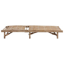 vidaXL bambusz kerti napozóágy párnával