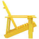 vidaXL sárga tömör fenyőfa kerti Adirondack szék