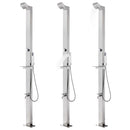 vidaXL rozsdamentes acél kerti zuhany 220 cm