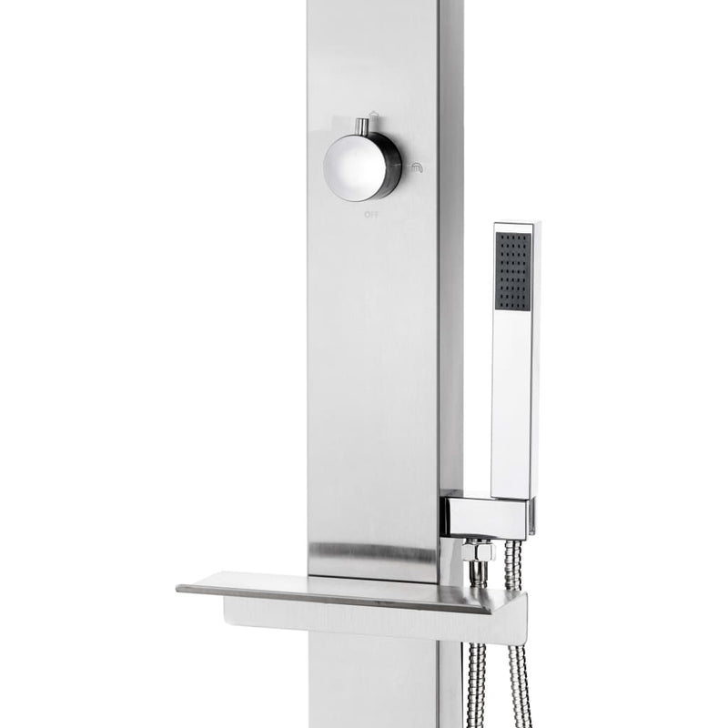 vidaXL rozsdamentes acél kerti zuhany 220 cm