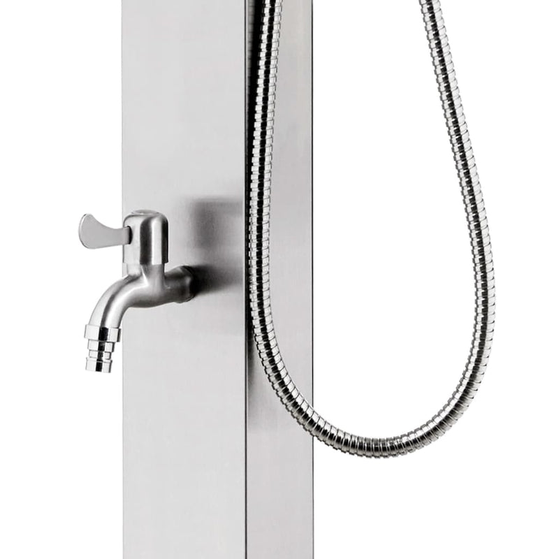 vidaXL rozsdamentes acél kerti zuhany 220 cm
