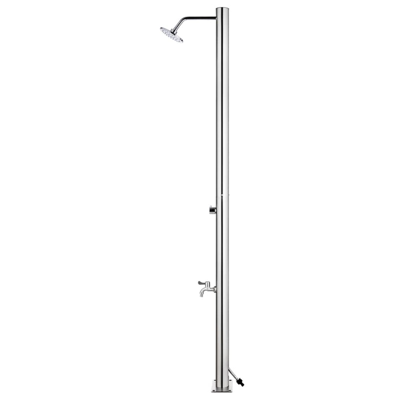 vidaXL rozsdamentes acél kerti zuhany 215 cm