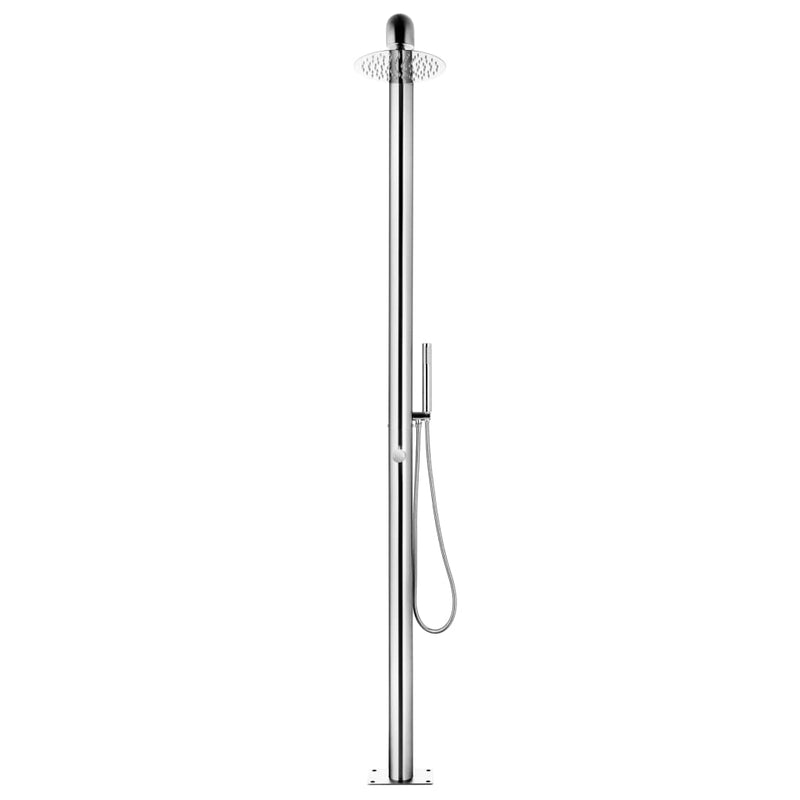 vidaXL rozsdamentes acél kerti zuhany 225 cm